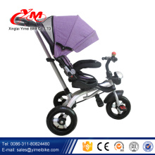 Yimei siège rotatif bébé poussette tricycle / linge de maison tissu enfants tricycles vente / 3 roues tricycle pour bébé